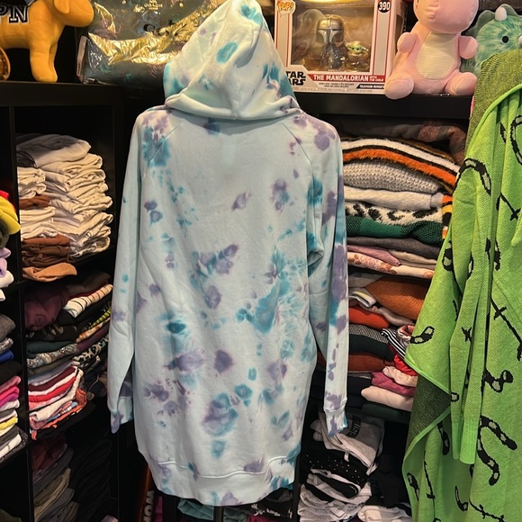 OVERSIZED Victorias Secret tie dye hoodie dress. NWT - Picture 10 of 10